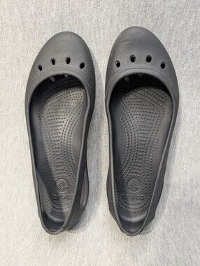 Crocs Kadee Ballet Flats Sandals Women's 8 Black